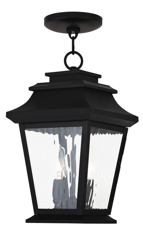 Livex Hathaway 2 Light Bronze Outdoor Chain Lantern - C185-20233-07