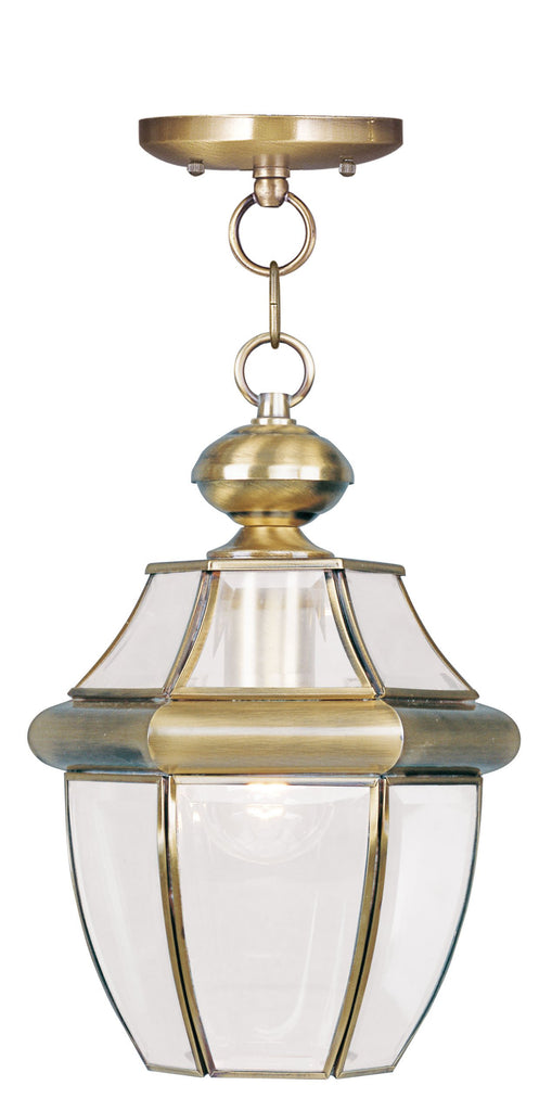 Livex Monterey 1 Light AB Outdoor Chain Lantern - C185-2152-01