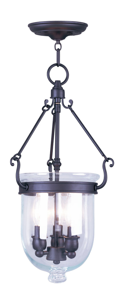 Livex Jefferson 3 Light Bronze Chain Lantern - C185-5063-07