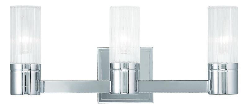 Livex Midtown 3 Light Polished Chrome Bath Light - C185-50683-05