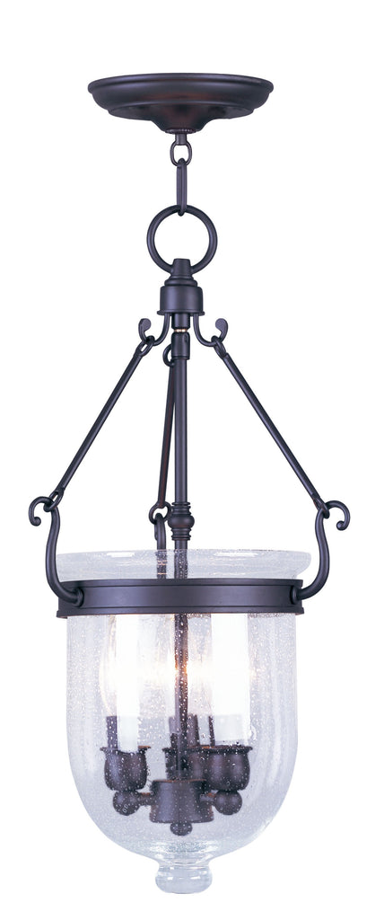 Livex Jefferson 3 Light Bronze Chain Lantern - C185-5083-07