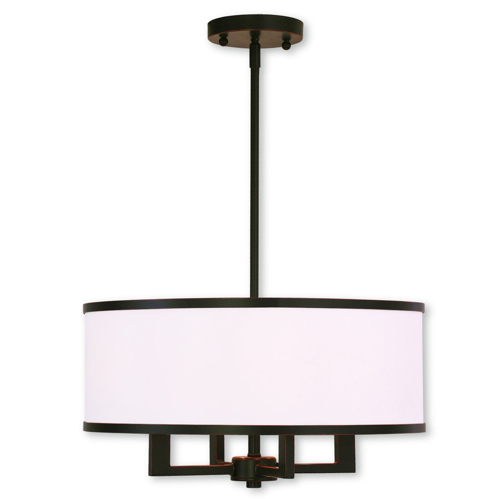 Livex Park Ridge 4 Light Olde Bronze Chandelier - C185-62615-67