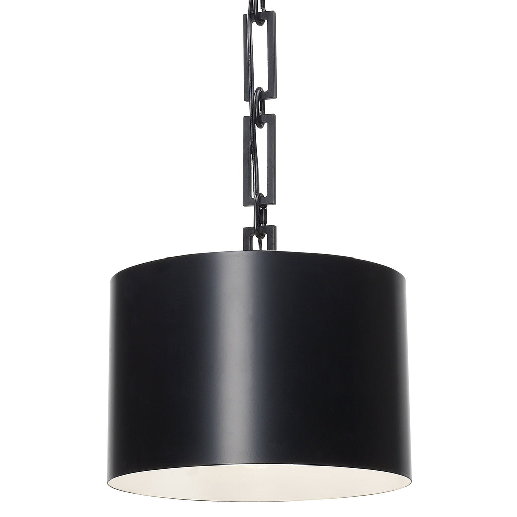 1 Light Matte Black Eclectic Industrial Modern Mini Chandelier - C193-8683-MK